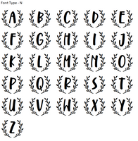 Monogram Raised 3D Cookie Embosser. Font Type N - just-little-luxuries