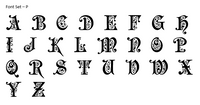 Monogram Raised 3D Cookie Embosser. Font Type P - just-little-luxuries