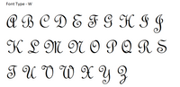 Monogram Raised 3D Cookie Embosser. Font Type W - just-little-luxuries