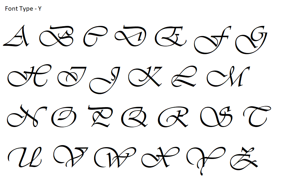 Monogram Raised 3D Cookie Embosser. Font Type Y – Just Little Luxuries