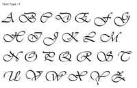 Monogram Raised 3D Cookie Embosser. Font Type Y - just-little-luxuries