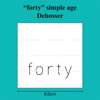 Simple Age Debosser