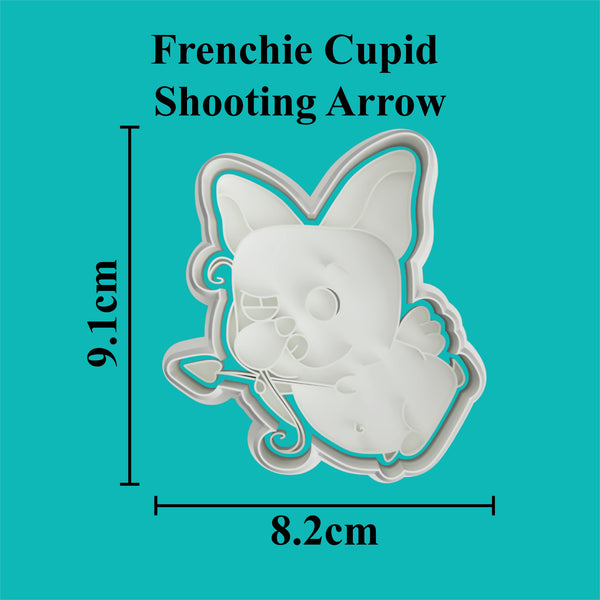 French Bulldog Cupid Shooting Arrow