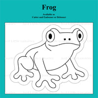 Frog Cookie cutter and embosser/debosser