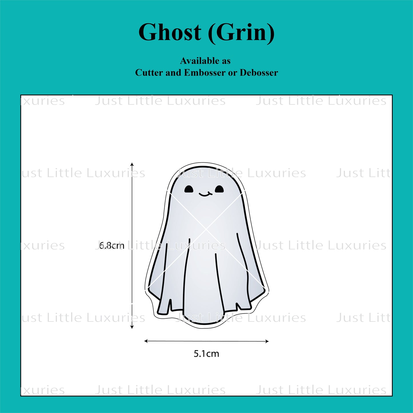 Ghost (Grin) Cookie Cutter