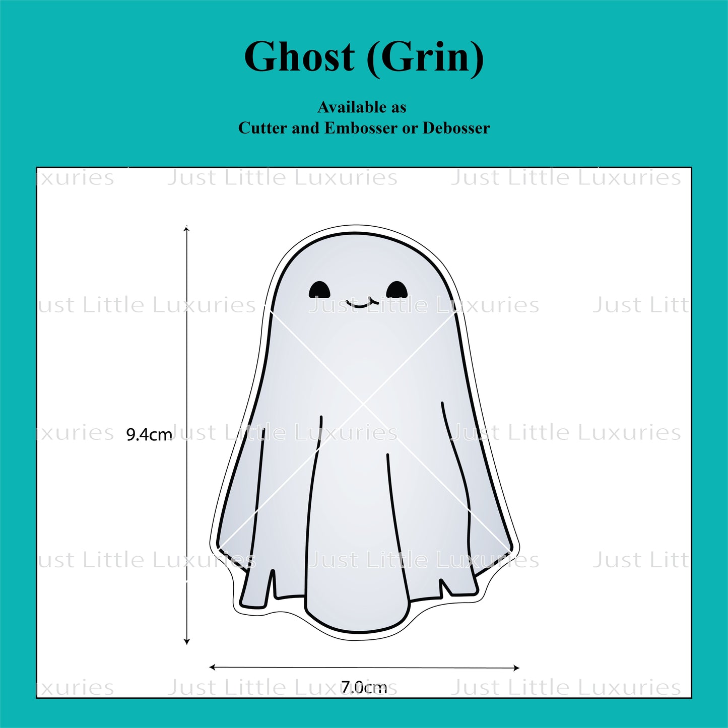 Ghost (Grin) Cookie Cutter