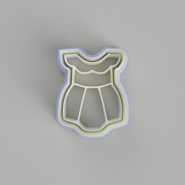 Girly Baby romper cookie cutter