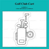 Golf Club Cart Cookie Cutter