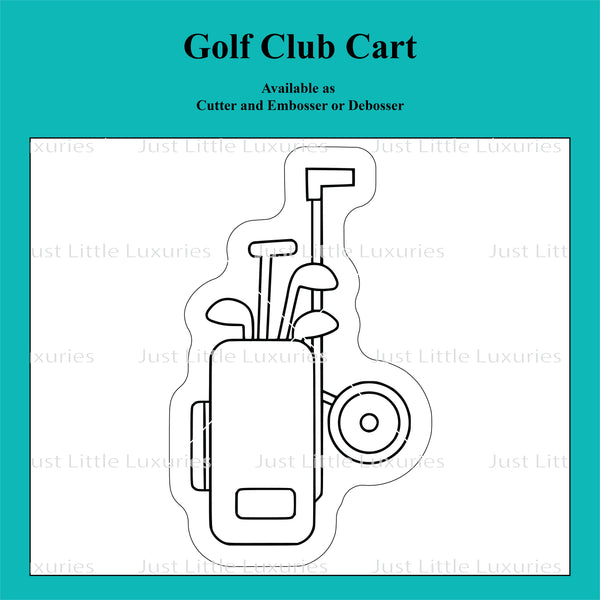 Golf Club Cart Cookie Cutter