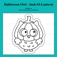 Halloween Owl - Jack-o-lantern Cookie Cutter