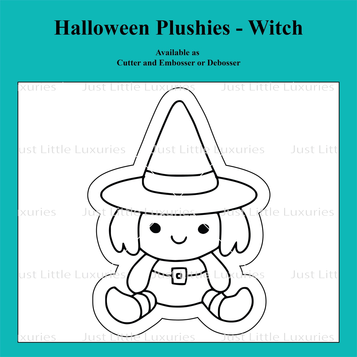 Halloween Plushies - Witch Cookie Cutter