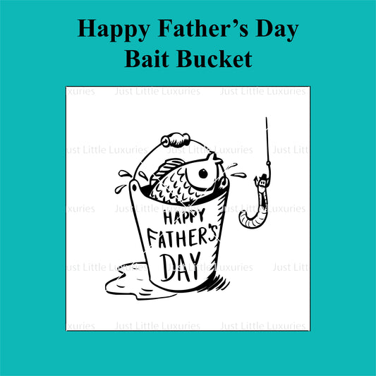 "Happy Father's Day!" Fishing Bucket Debosser