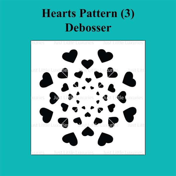 Hearts Pattern (3) Raised Embosser