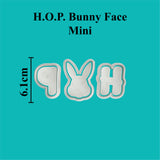 HOP Bunny Face Cookie Cutter .