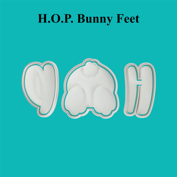 HOP Bunny Feet/Butt Cookie Cutter .