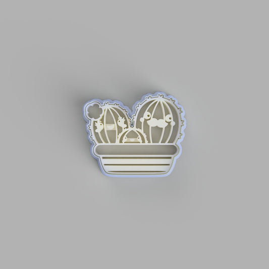 Happy cactus family cookie cutter - just-little-luxuries