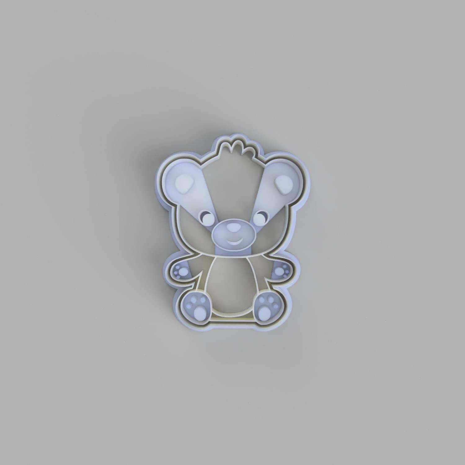 Teddy Bear Sitting Cookie Cutter - just-little-luxuries