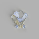 Teddy bear with flower cookie cutter. - just-little-luxuries