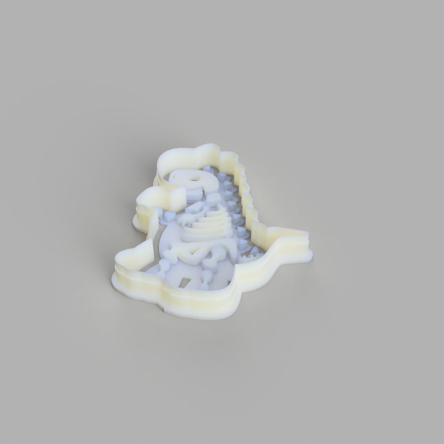 T-rex skeleton cookie cutter and stamp. - just-little-luxuries