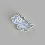 Triceratops skeleton cookie cutter and stamper - just-little-luxuries