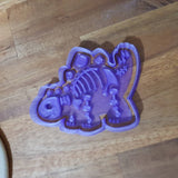 Stegosaurus skeleton Cookie Cutter and stamper - just-little-luxuries