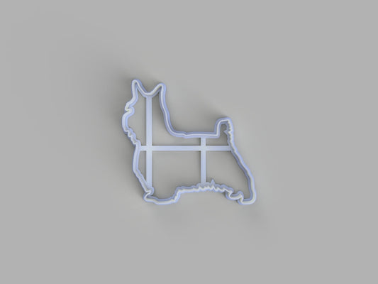 Australian Silky Terrier Silhouette Cookie Cutter - just-little-luxuries