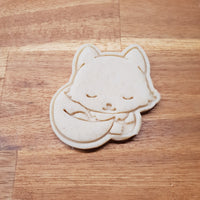 Fox sleeping cookie cutter and stamper - just-little-luxuries