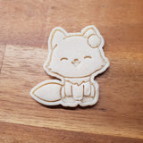 Fox with flower cookie cutter and stamper - just-little-luxuries