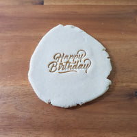 Happy Birthday Script Font Embosser - just-little-luxuries