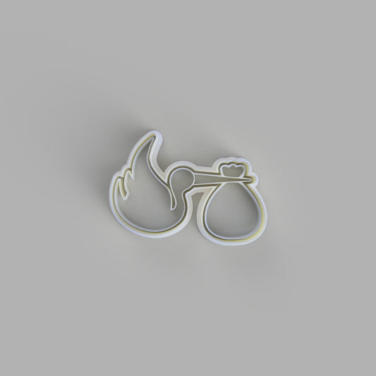 Stork Cookie Cutter. Baby Shower Cookie Cutter - just-little-luxuries