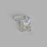 Teddy Bear Holding a Sign Cookie Cutter - just-little-luxuries