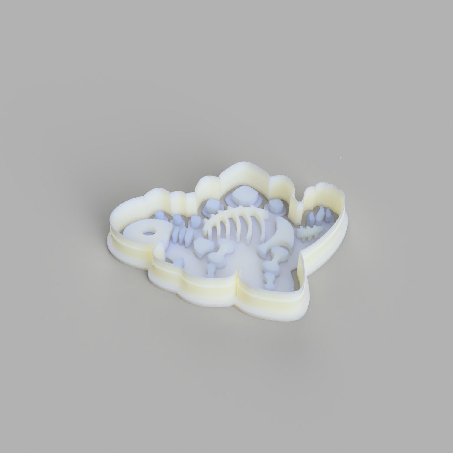 Stegosaurus skeleton Cookie Cutter and stamper - just-little-luxuries