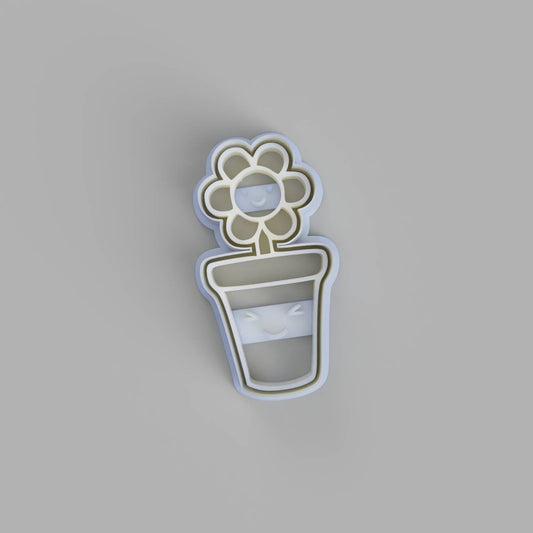 Kawaii flower in pot cookie cutter - just-little-luxuries