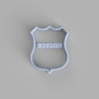 Police badge cookie cutter and stamper - just-little-luxuries
