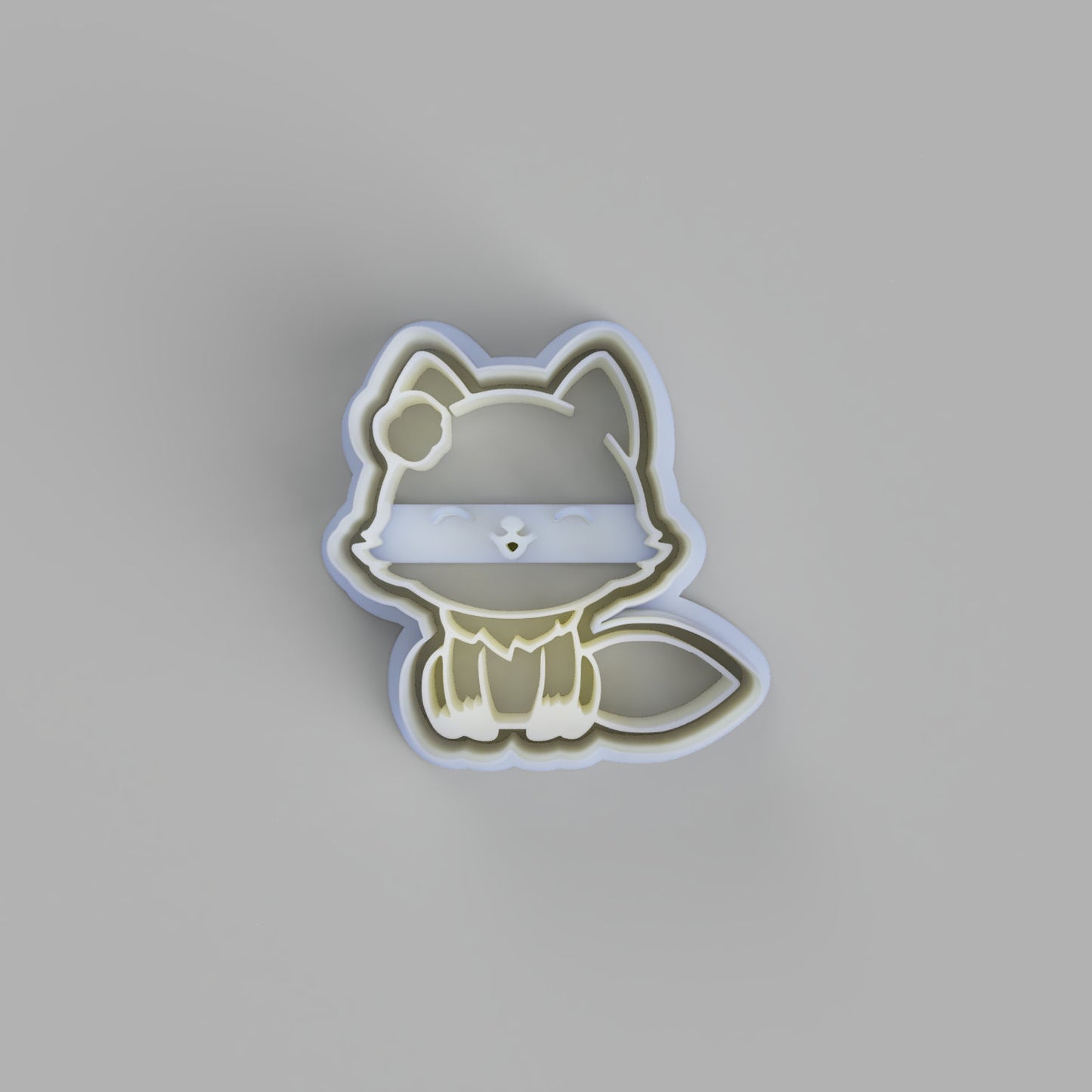 Fox with flower cookie cutter and stamper - just-little-luxuries