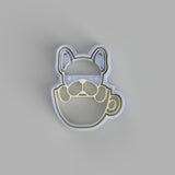 French Bulldog In Tea Cup Cookie Cutter - just-little-luxuries