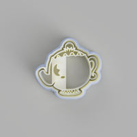 Chibi Mrs Potts Cookie Cutter and stamp - just-little-luxuries