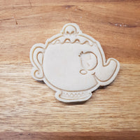 Chibi Mrs Potts Cookie Cutter and stamp - just-little-luxuries