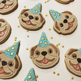 Party Pug Face Cookie Cutter and Embosser - just-little-luxuries