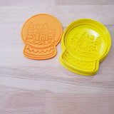Christmas Snow Globe cookie cutter - house - just-little-luxuries