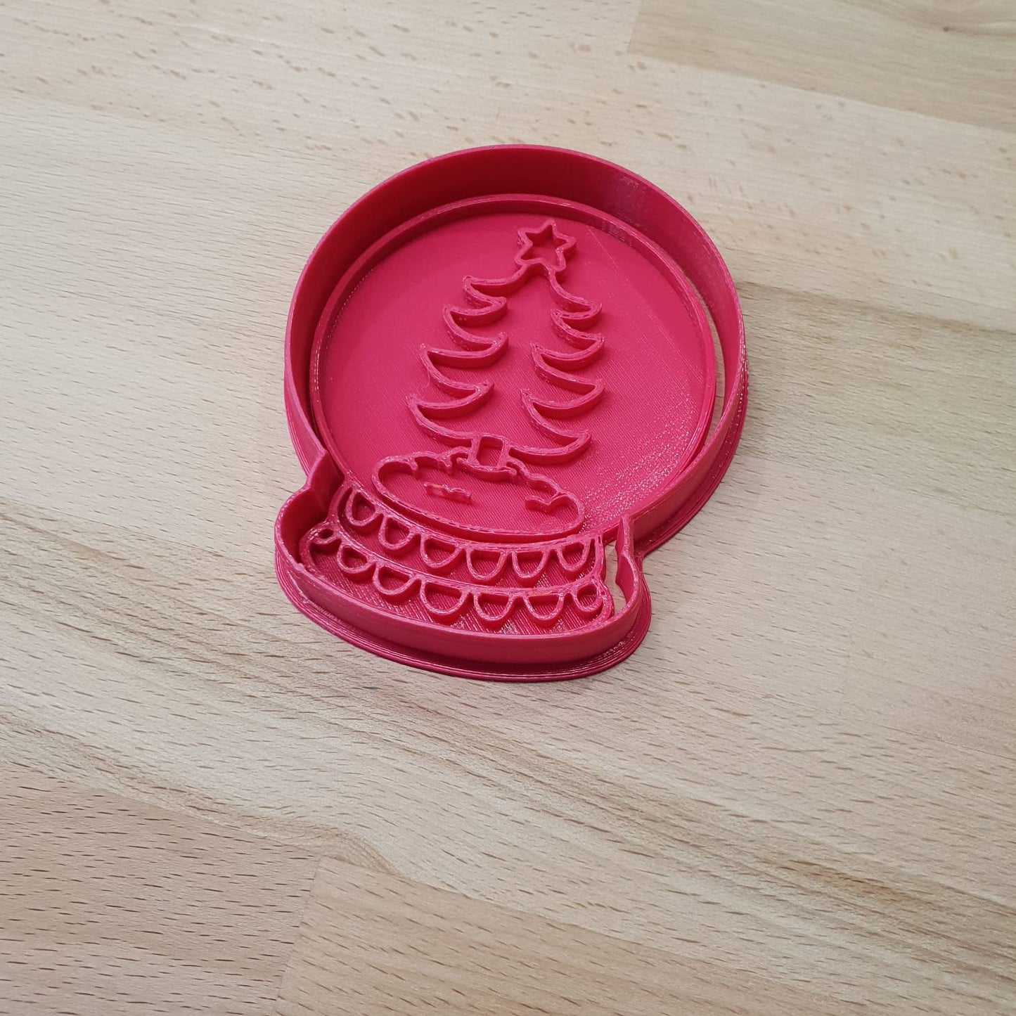 Christmas Snow Globe cookie cutter - Christmas Tree - just-little-luxuries