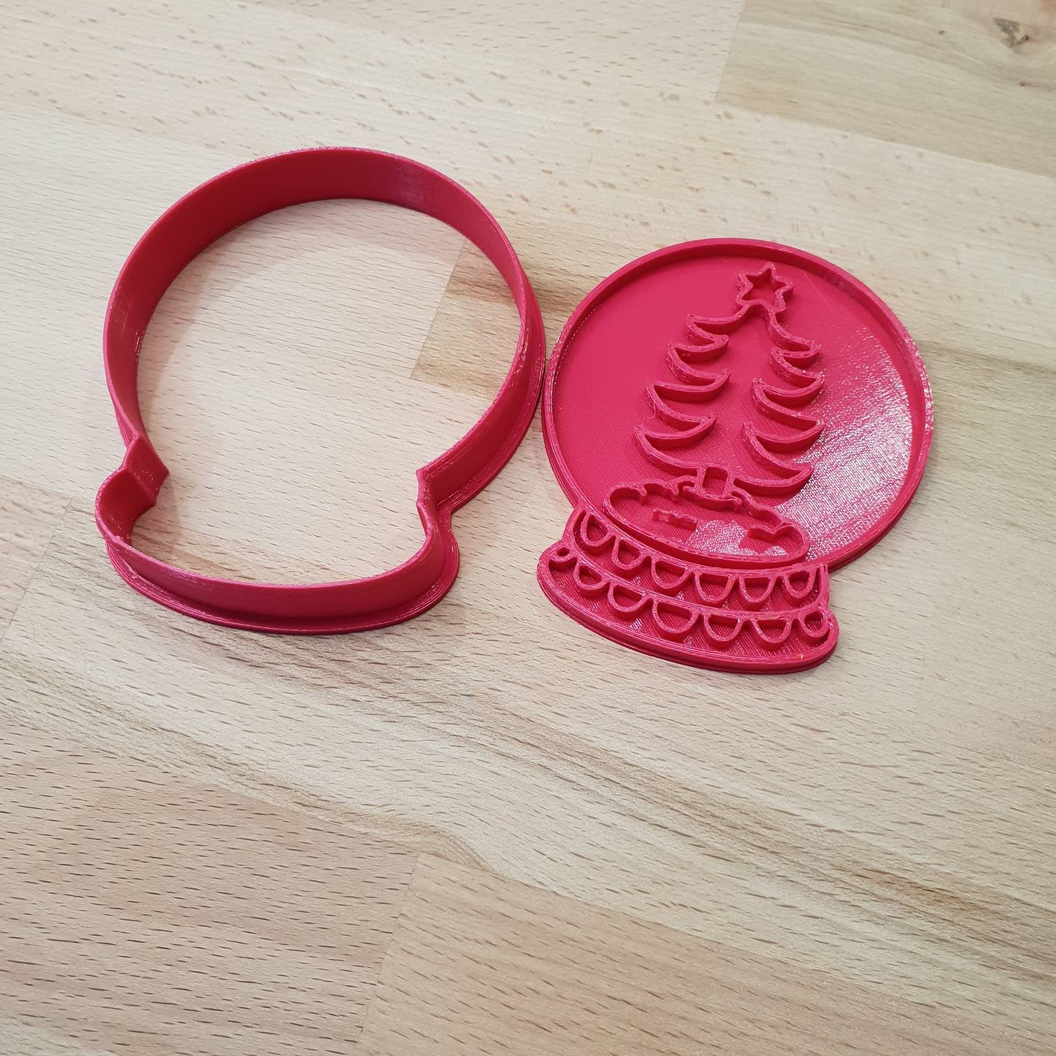 Christmas Snow Globe cookie cutter - Christmas Tree - just-little-luxuries