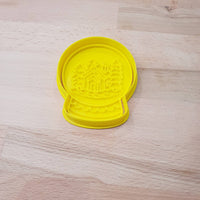 Christmas Snow Globe cookie cutter - house - just-little-luxuries