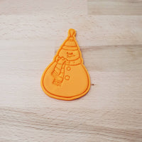 Christmas bauble cookie cutter - snowman - just-little-luxuries