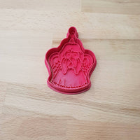 Christmas bauble cookie cutter - angel - just-little-luxuries