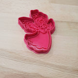 Christmas cookie cutter - angel with harp - just-little-luxuries