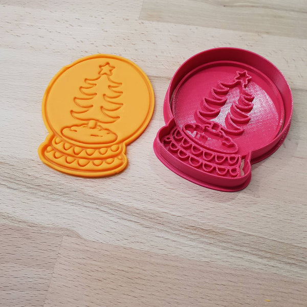 Christmas Snow Globe cookie cutter - Christmas Tree - just-little-luxuries