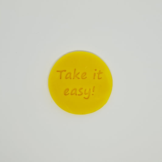 Take it easy! - Australia Day cookie stamp fondant embosser - just-little-luxuries