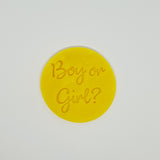 Boy or Girl? Gender reveal baby shower Embosser - just-little-luxuries