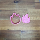 Fire Flame Blaze Cookie cutter and embosser - just-little-luxuries